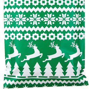 30 Green Christmas Sweater  Poly Mailers 10x13